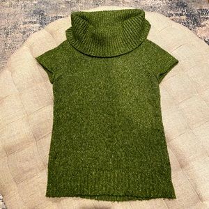 BCBG Maxazria cowl neck sweater EUC pine green S